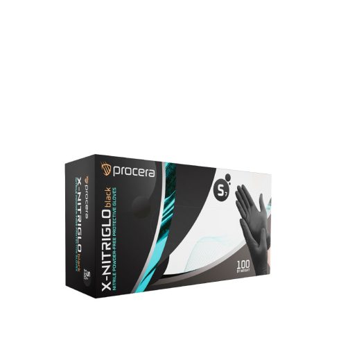 Procera X-Nitriglo egyszerhasználatos nitril kesztyű - fekete