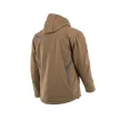 Sara Comfort Winter bélelt softshell hosszú kabát barna - s.szürke
