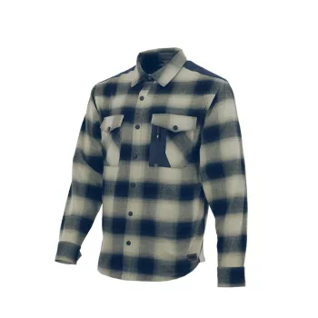 Sara Western Rancher flaneling - navy kék - szürke kockás