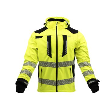 Sara Drogowiec Comfort softshell kabát sárga - fekete